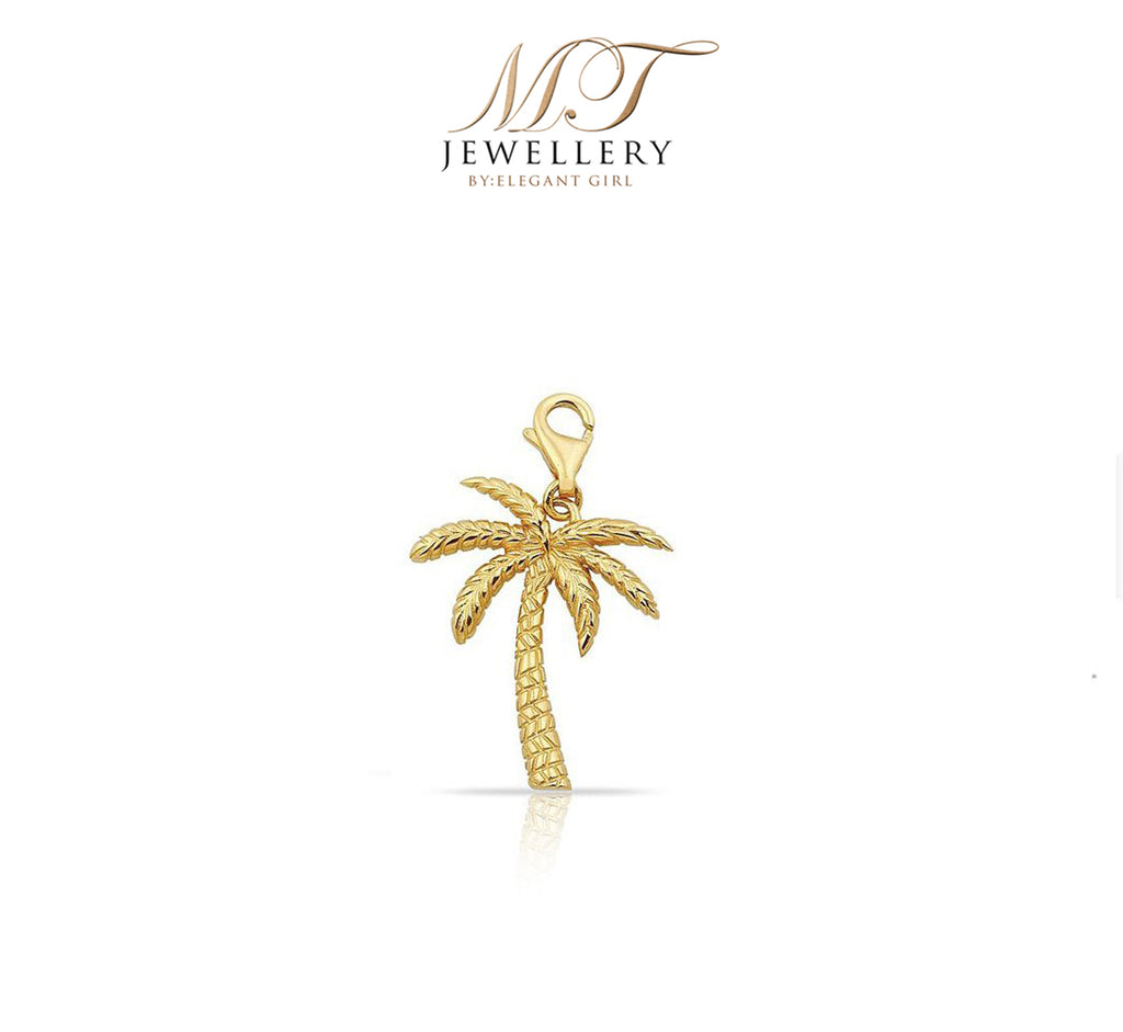 GOLD PALM CHARM IN 18 K GOLD