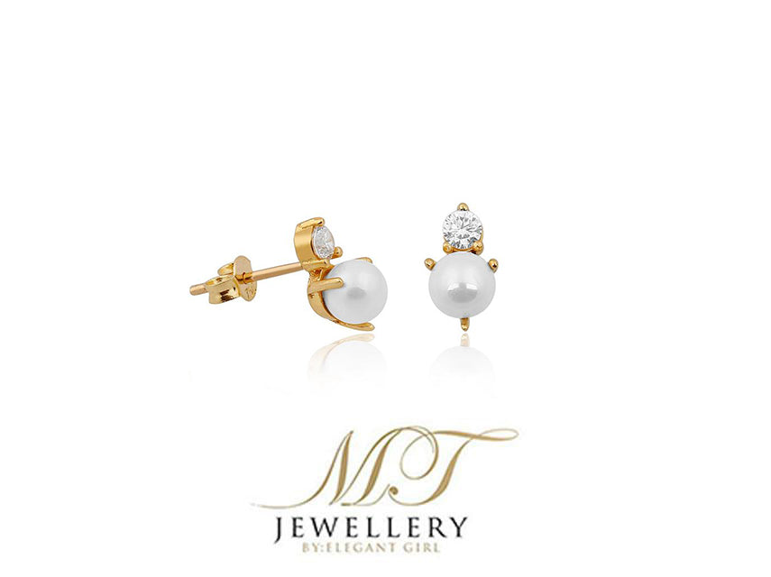 PEARL SOLITAIRE STUD EARRING