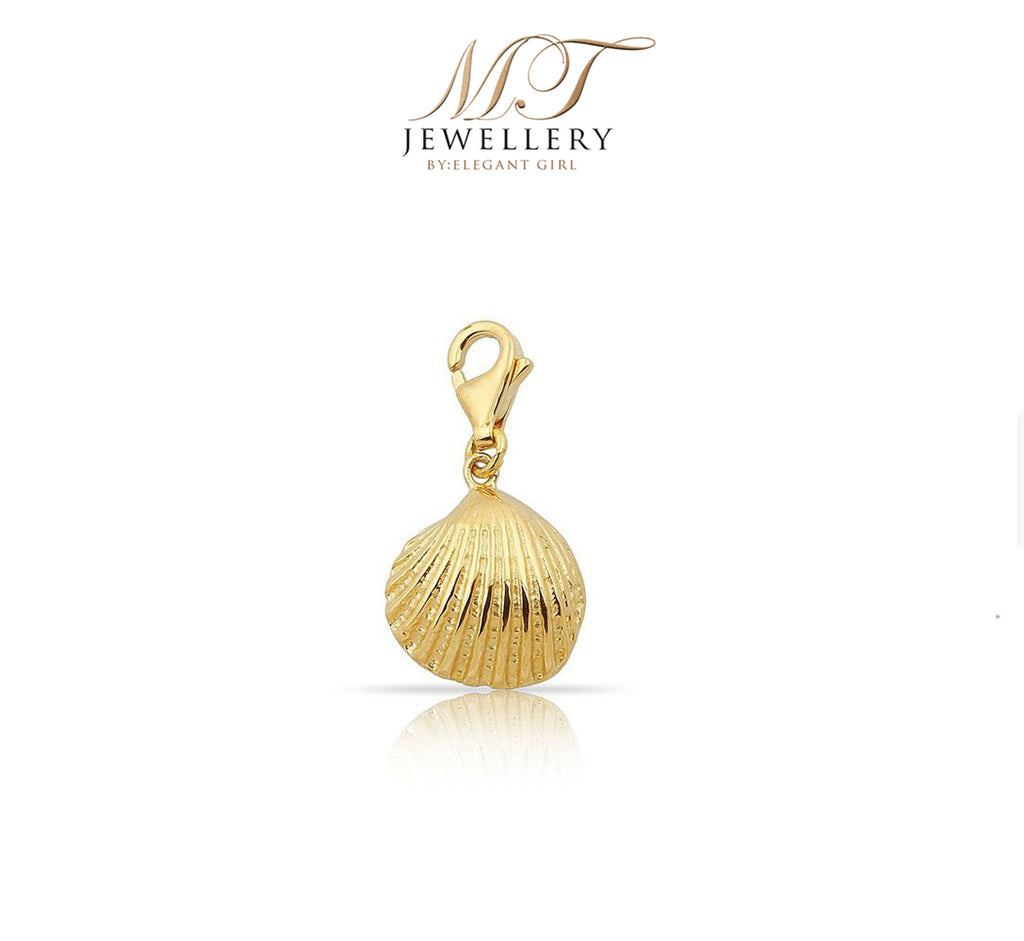 SHELL CHARM IN 18 K GOLD
