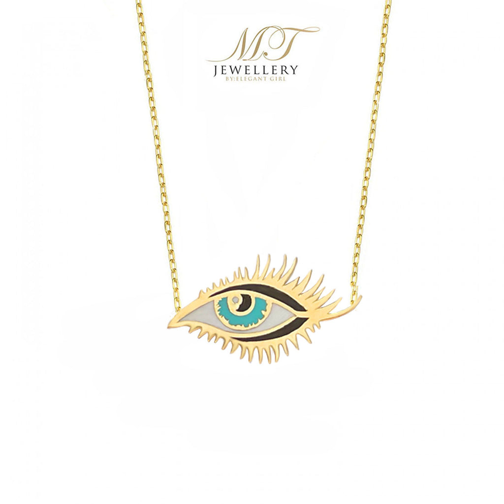 THE TIFFANY EYE WITH LASHES NECKLACE