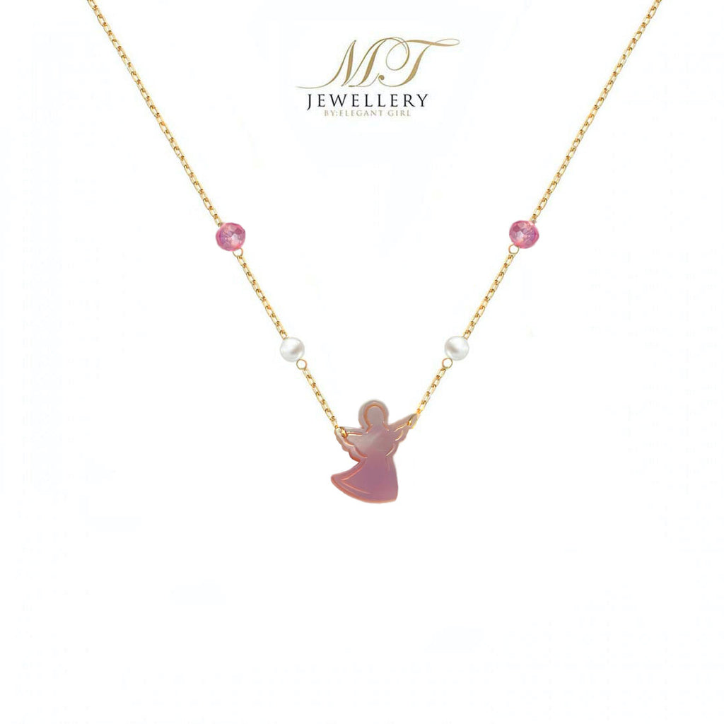 PINK ANGEL OPAL NECKLACE